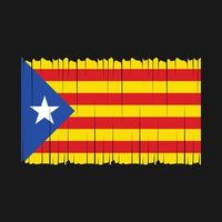 Catalogne drapeau vecteur illustration