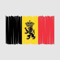 illustration vectorielle de drapeau belge vecteur