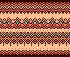 modèle aztèque tissu, épais lignes Orange style. vecteur