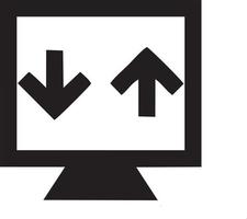 Télécharger icône symbole image vecteur. illustration de le vers le bas charge conception. eps dix vecteur