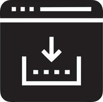 Télécharger icône symbole image vecteur. illustration de le vers le bas charge conception. eps dix vecteur