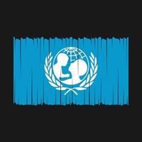 unicef drapeau vecteur illustration