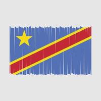 république Congo drapeau vecteur illustration