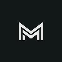 double m logo vecteur lettre