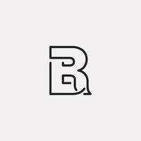 une logo avec le des lettres r et b vecteur