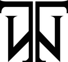 deux initiale logo conception vecteur