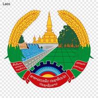 nationale emblème ou symbole Laos vecteur