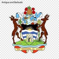 symbole de antigua et Barbuda vecteur