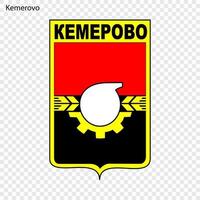 emblème de kemerovo. vecteur illustration