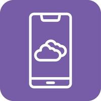 illustration de conception d'icône de vecteur d'application météo