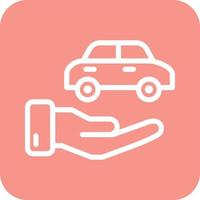 illustration de conception d'icône de vecteur d'assurance automobile