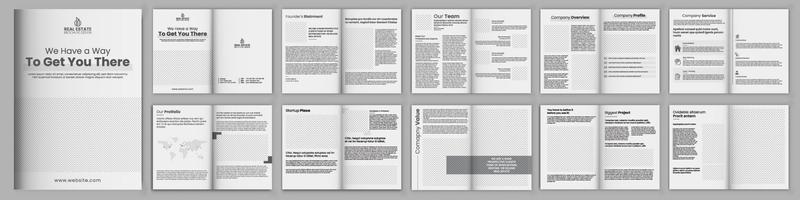 Facile vert entreprise profil brochure conception brochure modèle disposition conception, minimal plusieurs pages affaires brochure modèle conception, annuel rapport, entreprise entreprise profil, modifiable modèle disposition vecteur