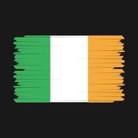 brosse drapeau irlande vecteur