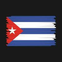 vecteur de brosse drapeau cuba