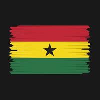 vecteur de brosse drapeau ghana