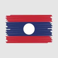 vecteur de brosse drapeau laos