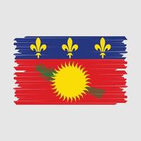 vecteur de brosse drapeau guadeloupe