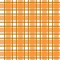 sans couture tartan plaid modèle. à carreaux en tissu texture impression dans rayures de Orange ombre et blanc Contexte. vecteur