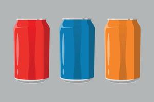 un soda boisson pouvez maquette illustration conception vecteur