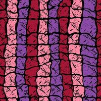 moderne abstrait géométrique modèle. Créatif collage avec formes dans branché viva magenta tons vecteur