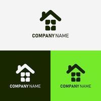 Facile nettoyer et professionnel logo pour prestations de service ou entreprises en relation à construction et propriété vecteur