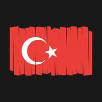 vecteur de drapeau de turquie