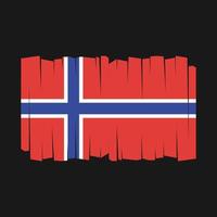 vecteur de drapeau de la norvège