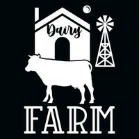 ferme agriculteur ou agriculture typographie T-shirt conception vecteur