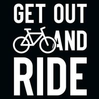 vélo ou bicyclette équitation typographique graphique millésimes T-shirt conception vecteur