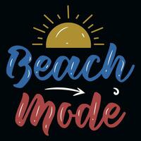 été surfant plage mode sur typographique T-shirt conception vecteur