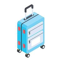 concepts de valise à la mode vecteur