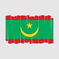 vecteur de drapeau de la mauritanie