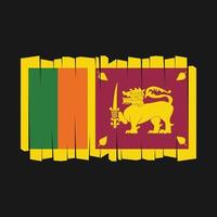 vecteur de drapeau du sri lanka