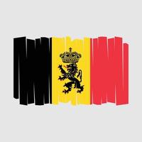 vecteur de drapeau belge