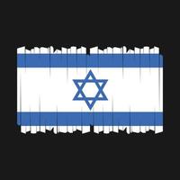 vecteur de drapeau d'israël