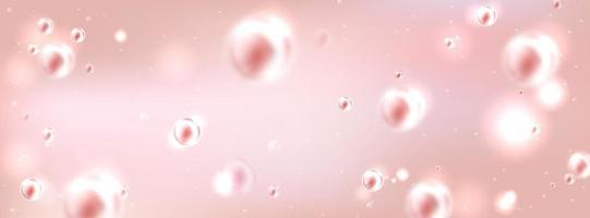 réaliste rose gel texture avec air bulles à l'intérieur vecteur