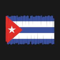 vecteur de brosse drapeau cuba
