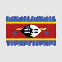 vecteur de brosse drapeau swaziland