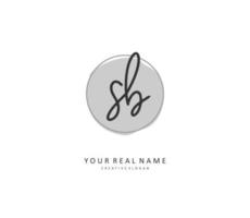 s b qn initiale lettre écriture et Signature logo. une concept écriture initiale logo avec modèle élément. vecteur