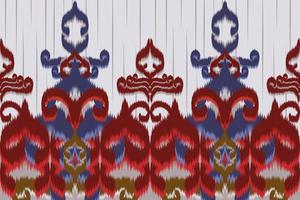 motif de tissu ethnique conçu à partir de formes géométriques motif de tissu de style ethnique asiatique utilisé pour la décoration de la maison, le travail des tapis, l'intérieur et l'extérieur. vecteur