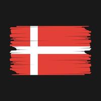 illustration du drapeau du danemark vecteur