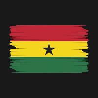 Ghana drapeau illustration vecteur