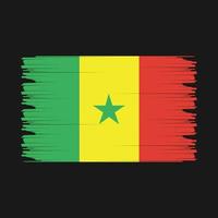 Sénégal drapeau illustration vecteur