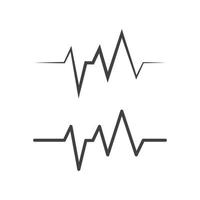 pouls de battement de coeur médical de santé vecteur