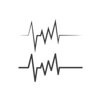 pouls de battement de coeur médical de santé vecteur