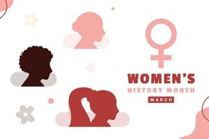 aux femmes histoire mois conception pour international moment vecteur