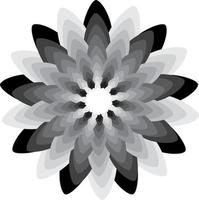 mandalas sur monochrome vecteur