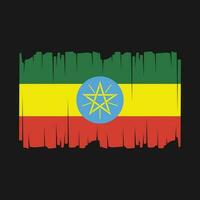 Ethiopie drapeau vecteur illustration