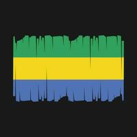 Gabon drapeau vecteur illustration