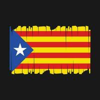 Catalogne drapeau vecteur illustration